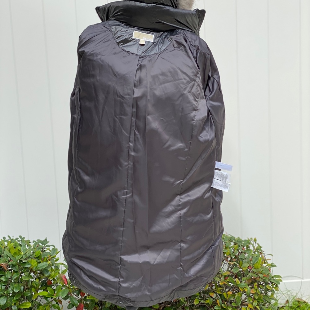 🔥SALE!🔥 Michael Kors Faux-Fur-Trim Hooded Down Puffer Coat Women's Size XS - Picture 13 of 15